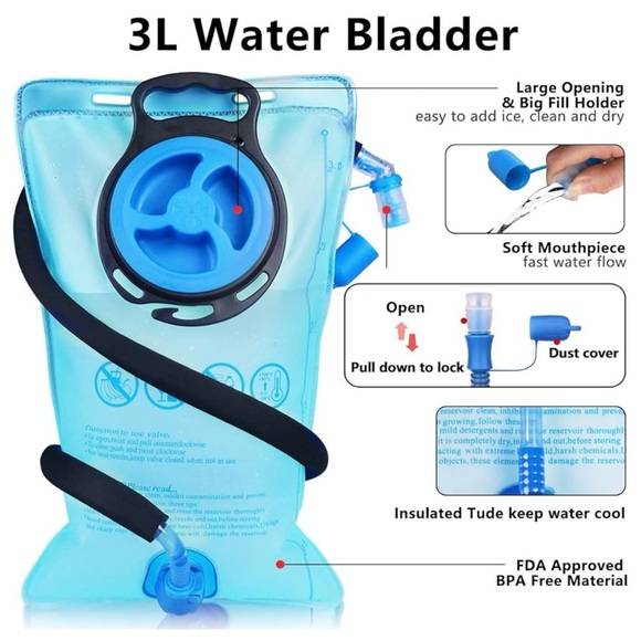 Lunidry Hydration Backpack with bladder NEW without tags - Picture 8 of 8